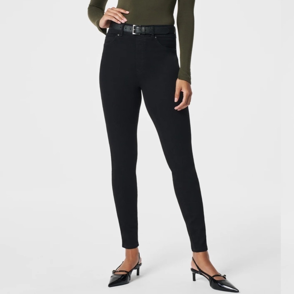 Spanx ankle skinny denim jeans Size Medium Black